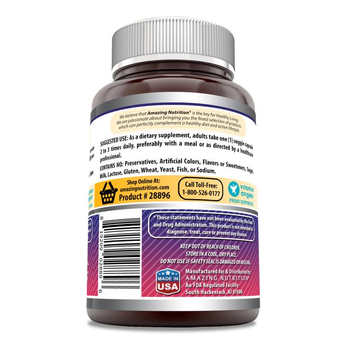 Amazing Formulas Elderberry | 500 Mg | 120 Veggie Capsules