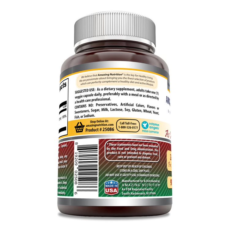 Amazing Formulas Iron as Iron Bisglycinate | 25 Mg | 90 Veggie Capsules