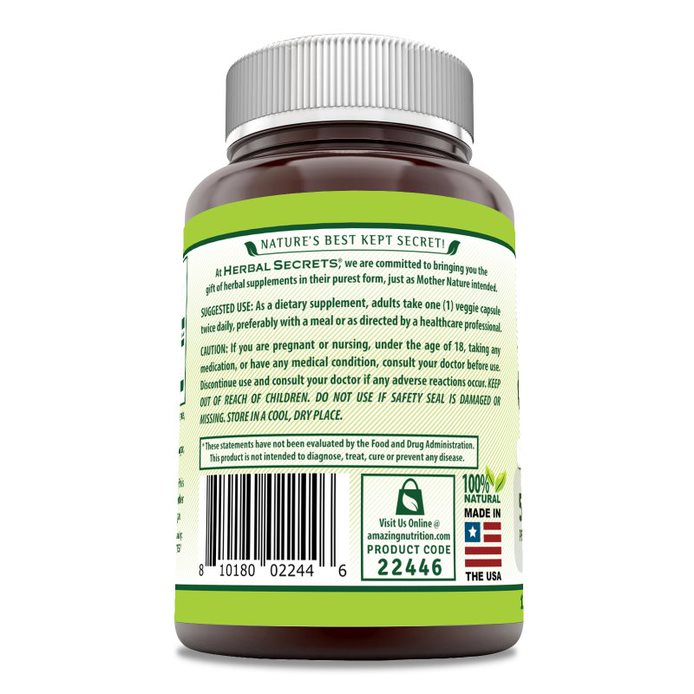 Herbal Secrets Ginger Root Supplement | 550 Mg | 120 Capsules