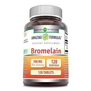 Amazing Formulas Bromelain Proteolytic | 500 Mg | 120 Tablets