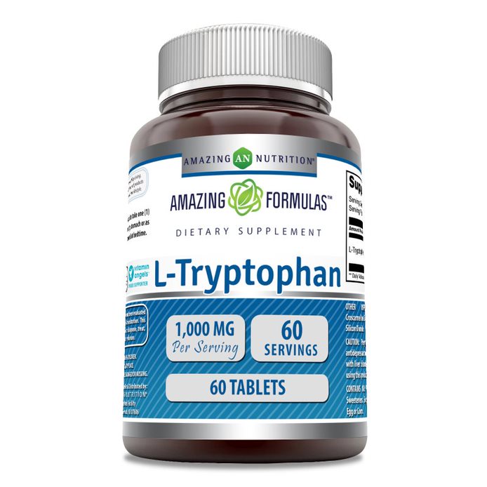 Amazing Formulas L-Tryptophan | 1000 Mg | 60 Tablets
