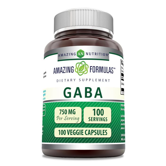 Amazing Formulas GABA | 750 Mg | 100 Veggie Capsules
