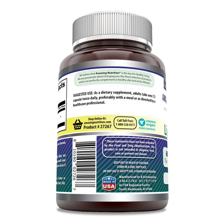 Amazing Formulas Alpha Lipoic Acid | 600 Mg | 60 Capsules