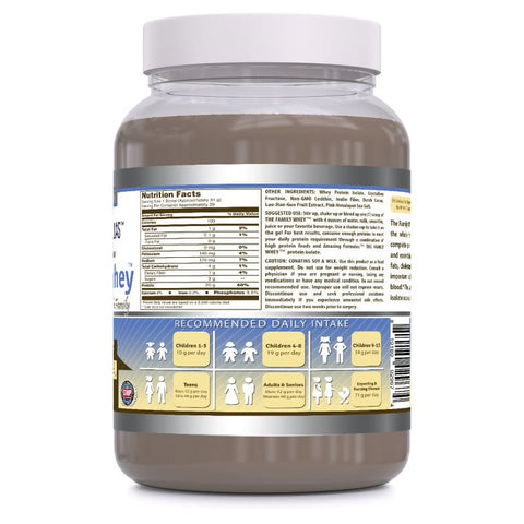 Image of Amazing Formulas The Family Whey Whey Protein | 2 Lbs | Chocolate Flavor