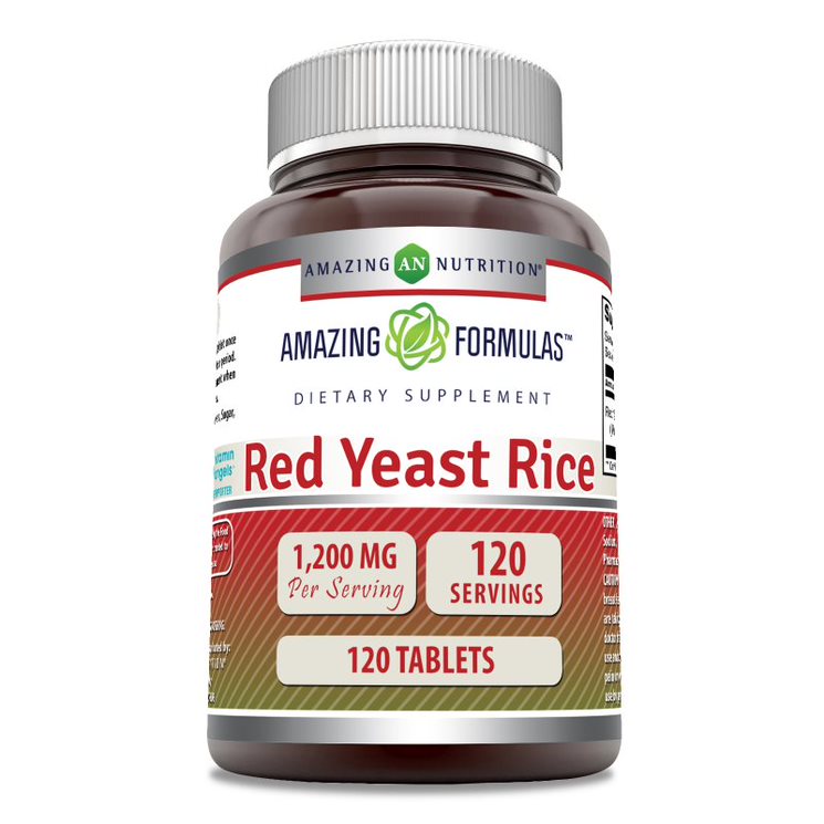 Amazing Formulas Red Yeast Rice | 1200 Mg | 120 Tablets