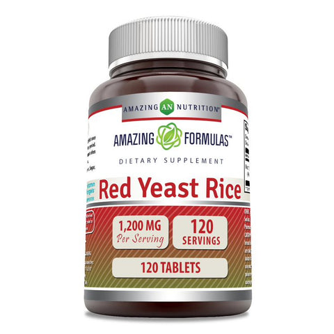 Image of Amazing Formulas Red Yeast Rice |1200 Mg | 120 Tablets