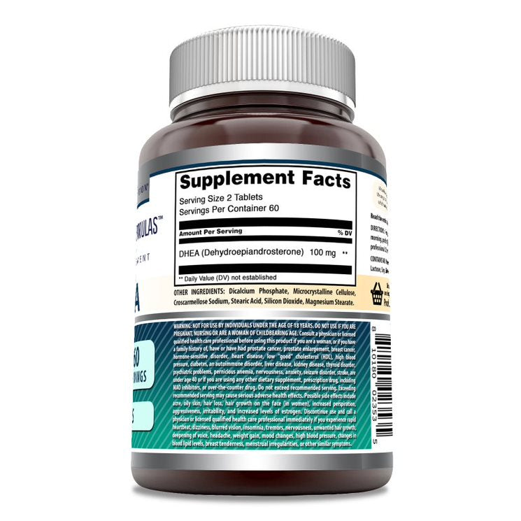Amazing Formulas DHEA | 200 Mg Per Serving | 120 Tablets