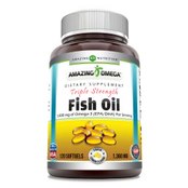 Amazing Omega Triple Strength Fish Oil | 1360 Mg |  Lemon Flavor | 120 Softgels