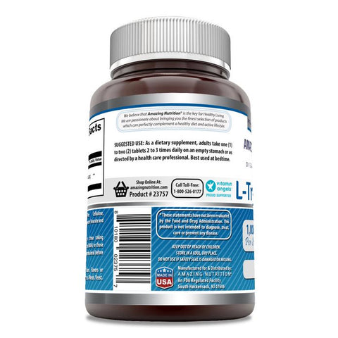 Image of Amazing Formulas L-Tryptophan |1000 Mg | 60 Tablets