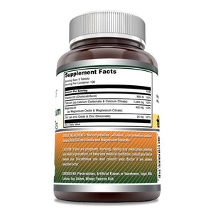 Amazing Formulas Calcium Magnesium Zinc + Vitamin D3 | 300 Tablets