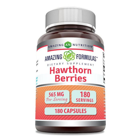 Image of Amazing Formulas Hawthorn Berries | 565 Mg | 180 Capsules