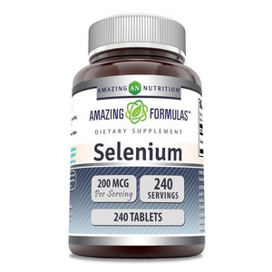 Amazing Formulas Selenium | 200 Mcg |  240 Tablets