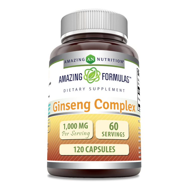 Amazing Formulas Ginseng Complex | 1000 Mg Per Serving | 120 Capsules