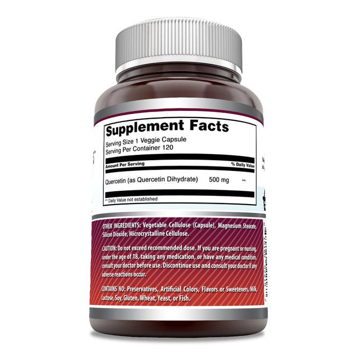 Amazing Formulas Quercetin | 500 Mg | 120 Veggie Capsules