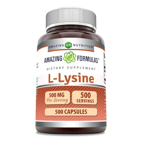 Image of Amazing Formulas L-Lysine | 500 Mg | 500 Capsules