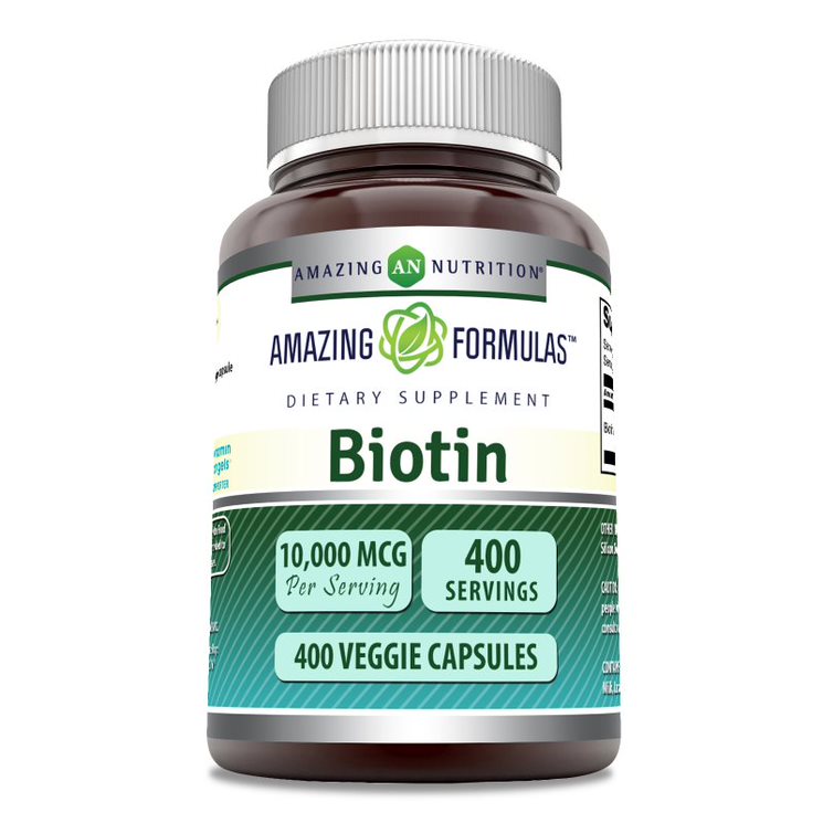Amazing Formulas Biotin |  10000 Mcg | 400 Capsules