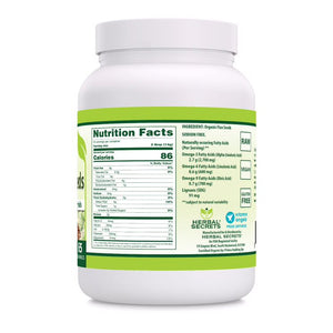 Herbal Secrets USDA Certified Organic Flax Seeds | 2 Lbs 14 G Per Serving |  Raw Vegan Gluten Free