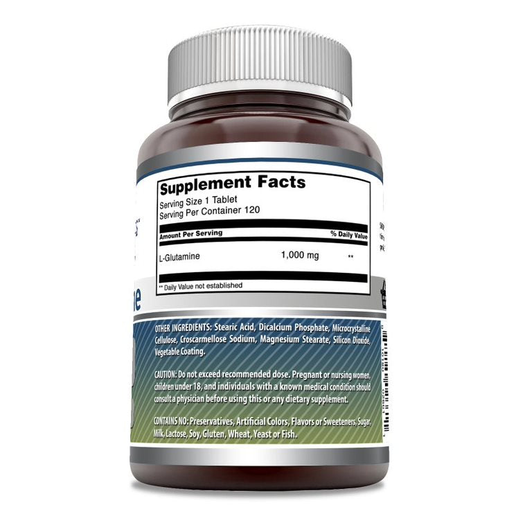 Amazing Formulas L-Glutamine | 1000 Mg | 120 Tablets
