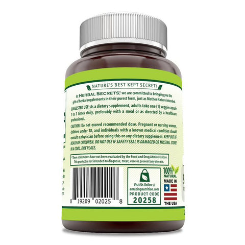 Image of Herbal Secrets Organic Maca | 950 Mg | 120 Veggie Capsules