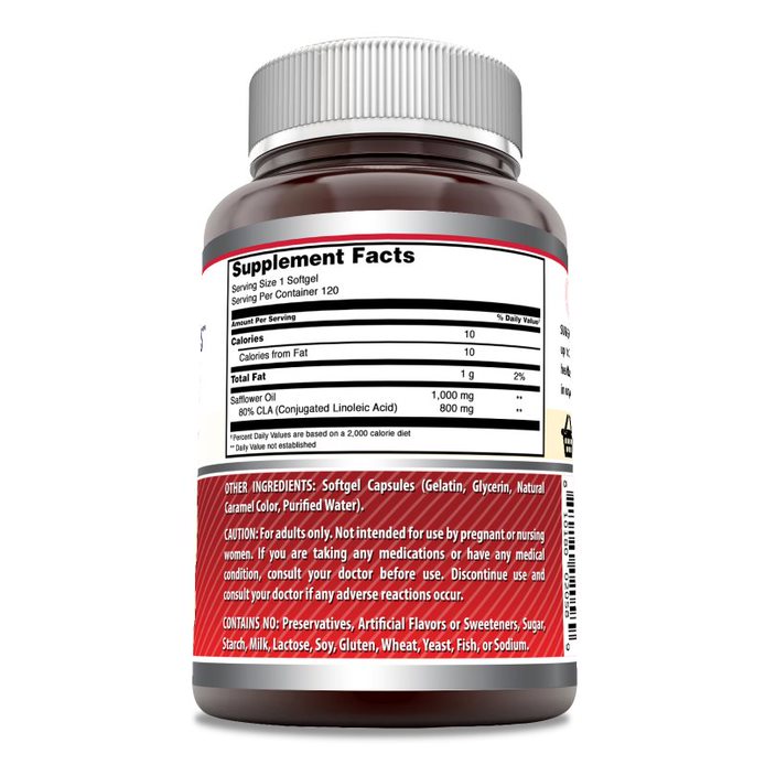 Amazing Formulas CLA | 1000 Mg | 120 Softgels