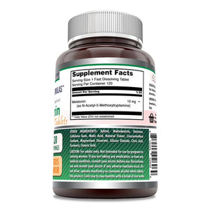 Amazing Formulas Melatonin | 10 Mg | 120 Fast Dissolving Tablets | Citrus Flavor