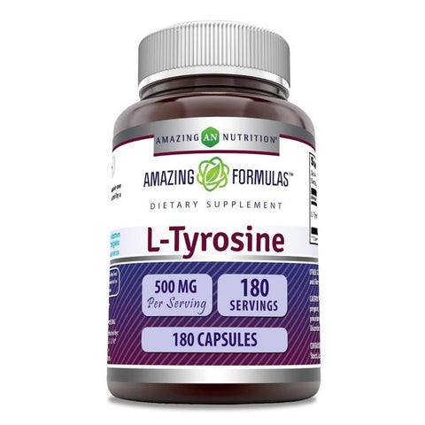 Image of Amazing Formulas L-Tyrosine | 500 mg | 180 Capsules