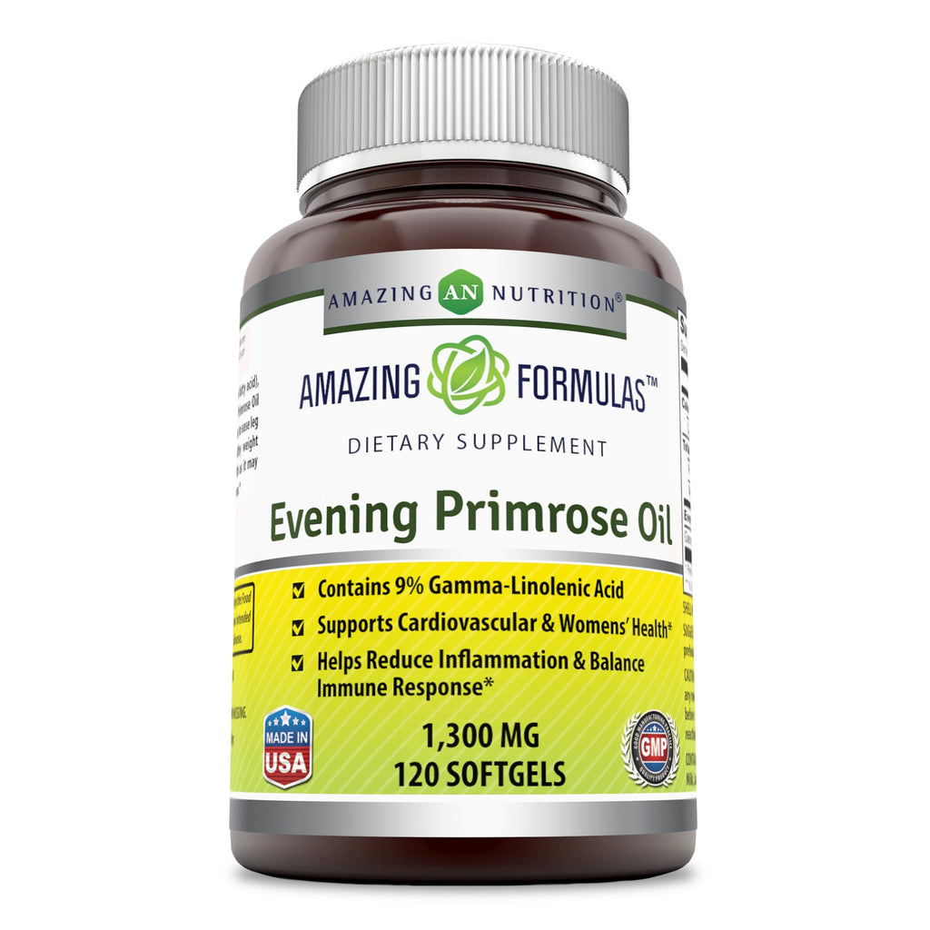 Amazing Formulas Evening Primrose Oil | 1300 Mg | 120 Softgel