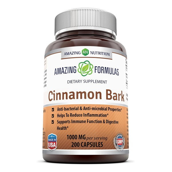 Amazing Formulas Cinnamon Bark | 500 Mg | 200 Capsules