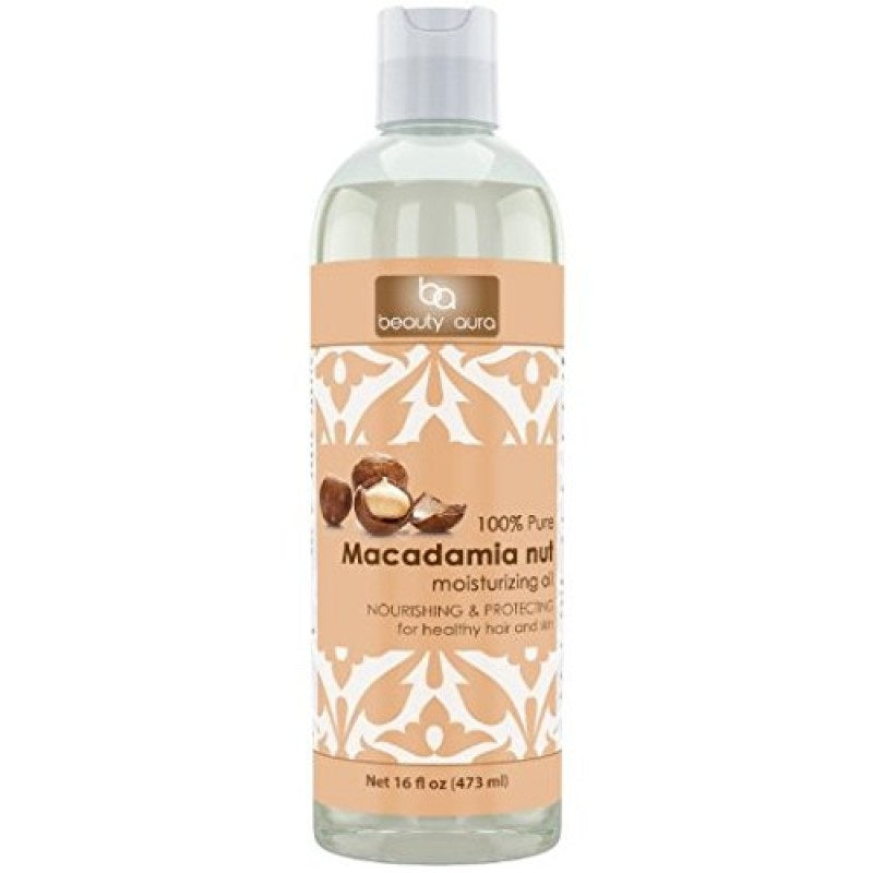 Beauty Aura Macadamia Oil | 16 Fl Oz | 473 Ml