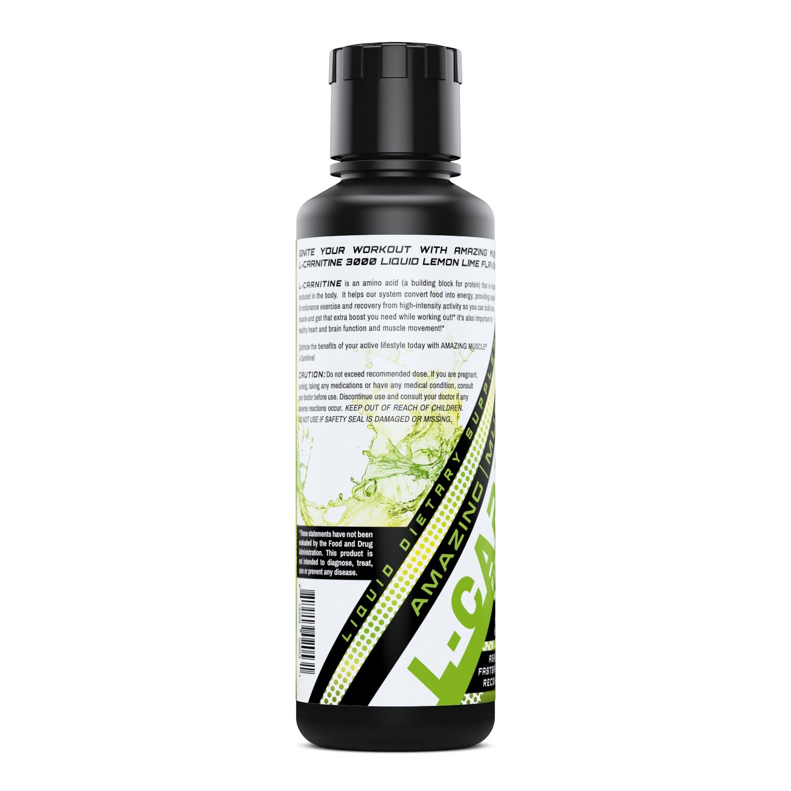 Amazing Muscle L-Carnitine | 3000 Mg per Serving | 16. Fl. Oz | Lemon Lime Flavor