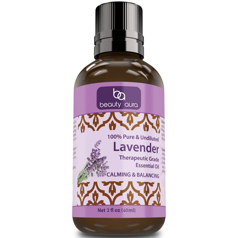 Image of Beauty Aura Lavender Essential Oil 2 Fl Oz 60 Ml