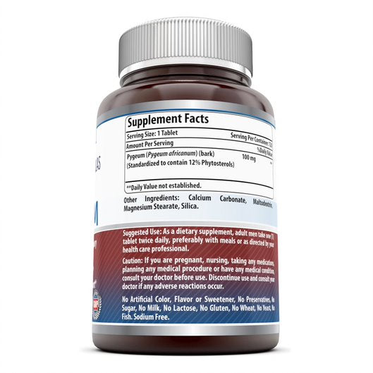Amazing Formulas Pygeum | 100 Mg | 120 Tablets