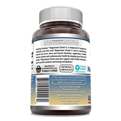 Amazing Formulas Magnesium Citrate | 200 Mg | 240 Tablets