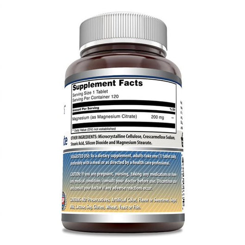 Image of Amazing Formulas Magnesium Citrate | 200 Mg | 120 Tablets