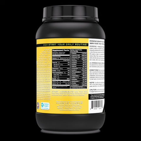 Image of Amazing Muscle Whey Protein Isolate & Concentrate 2 Lbs Banana Flavor