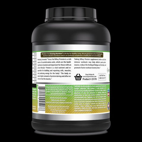 Image of Amazing Formulas Grass FED Whey Protein 5 Lb, Chocolate Flavor