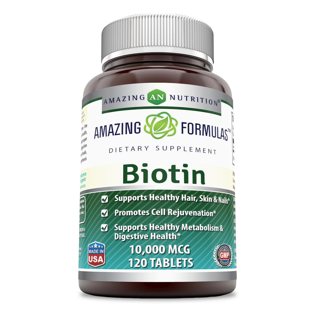 Amazing Formulas Biotin | 10000 Mg | 120 Tablets