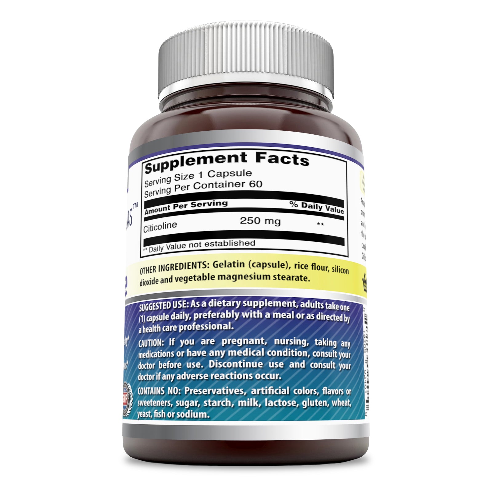 Amazing Formulas Citicoline | 250 Mg | 60 Capsules