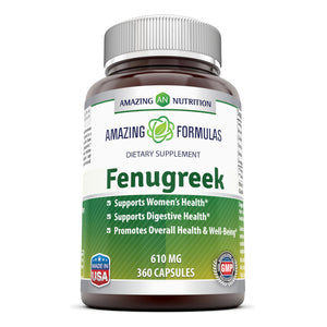 Amazing Formulas Fenugreek | 610 Mg | 360 Capsules