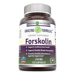 Amazing Formulas Forskolin Extract | 250 Mg | 120 Capsules