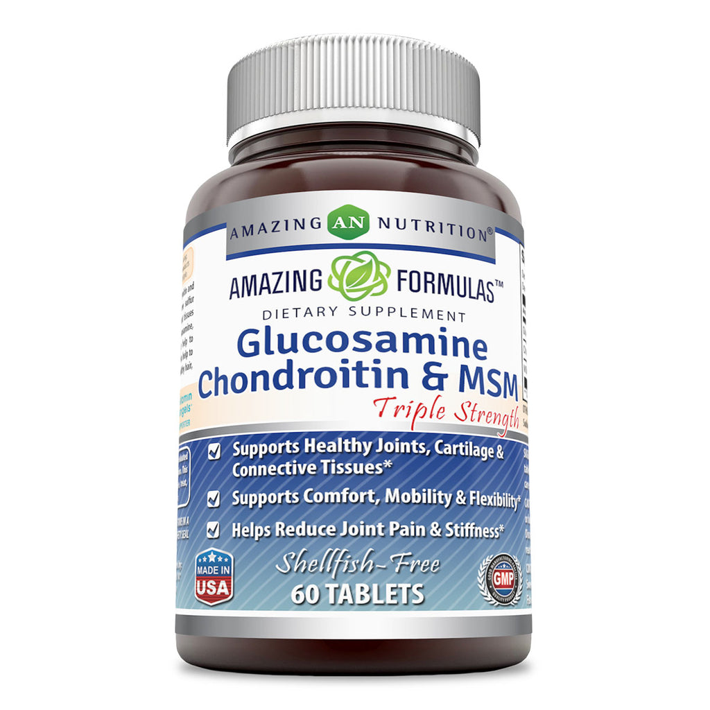 Amazing Formulas Glucosamine Chondroitin and MSM 60 Tablets