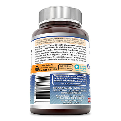 Amazing Formulas Glucosamine Chondroitin and MSM | 60 Tablets