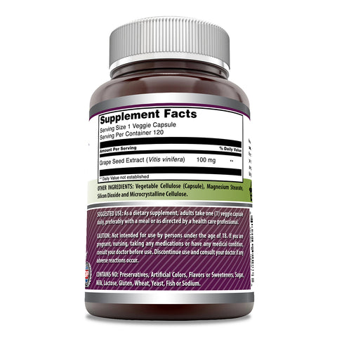 Image of Amazing Formulas Grapeseed Extract 100 Mg 120 Capsules