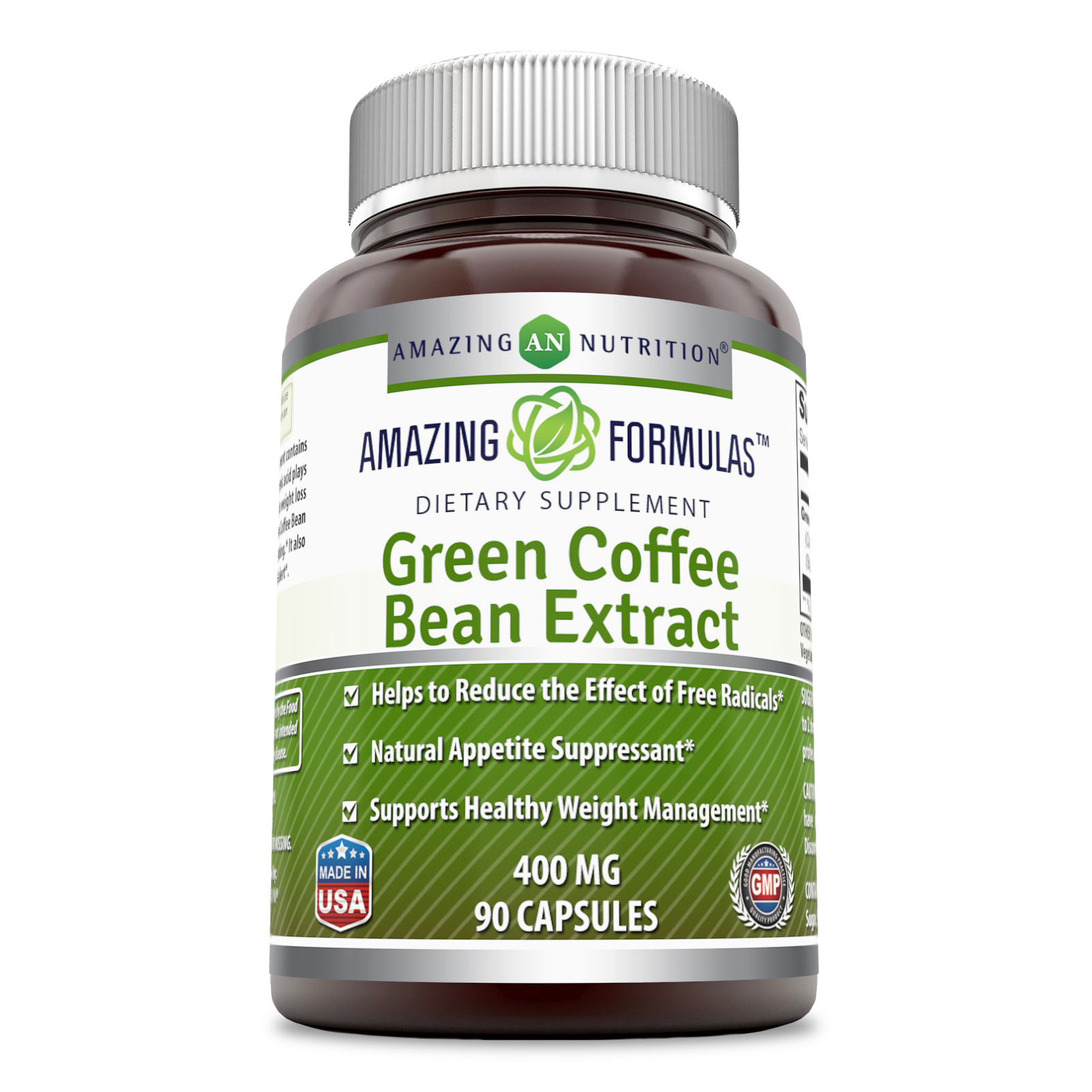 Amazing Formulas Green Coffee Bean Extract | 400 Mg | 90 Capsules