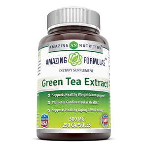 Amazing Formulas Green Tea Extract | 500 Mg | 250 Capsules