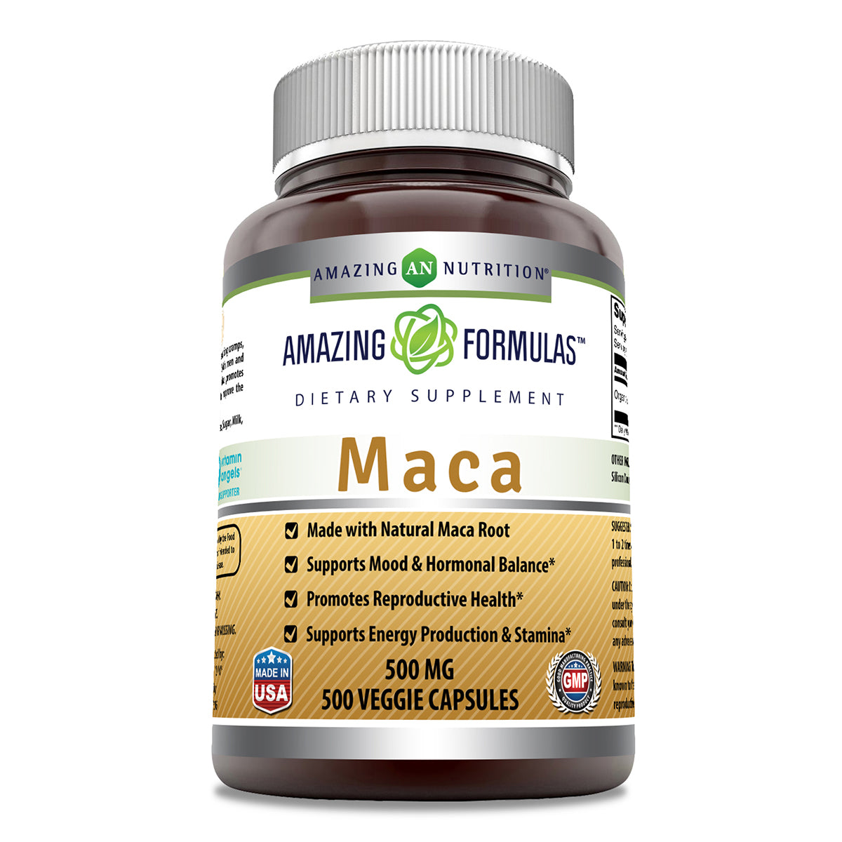 Amazing Formulas Maca 500 Mg 500 Veggie Capsules