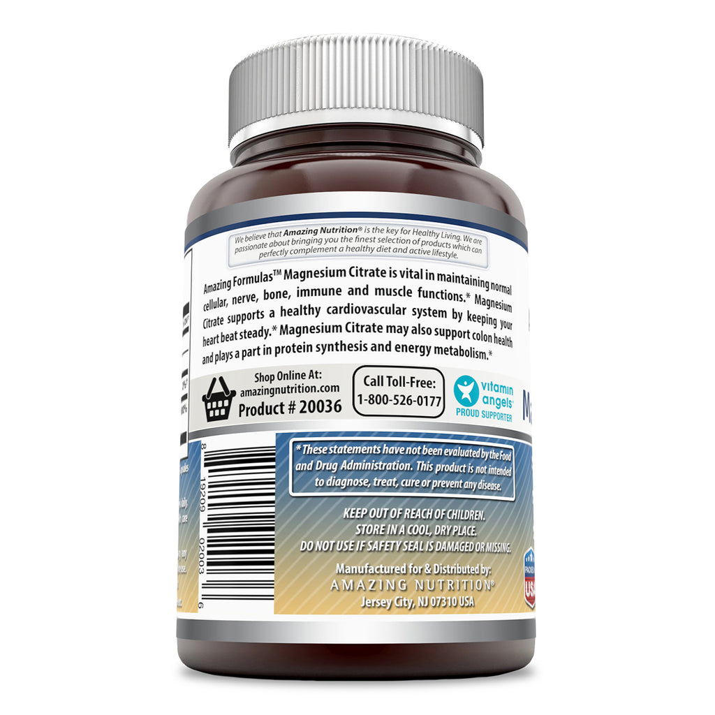 Amazing Formulas Magnesium Citrate 400 mg 180 softgels