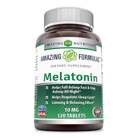 Image of Amazing Formulas Melatonin 10 Mg 120 Tablets