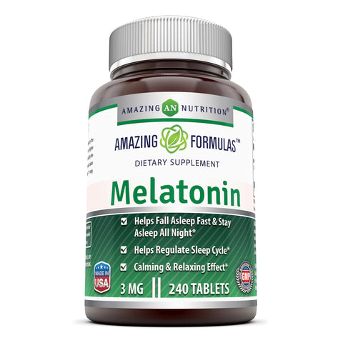 Amazing Formulas Melatonin | 3 Mg | 240 Tablets
