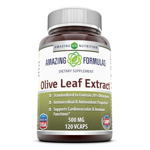 Amazing Formulas Olive Leaf Extract 500 Mg 120 Veggie Capsules